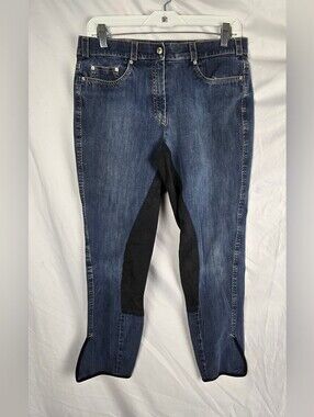 Pikeur Lavinia Blue Jeans Seat Breeches Riding Pants Equestrian sz 44 (US XL)